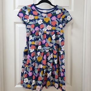 Hanna Andersson Blue Floral Kids Dress